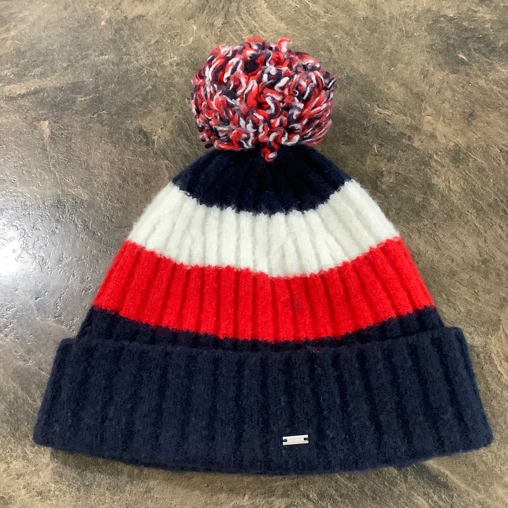 Tommy Hilfiger WOOL blend Toque Beanie women’s Large